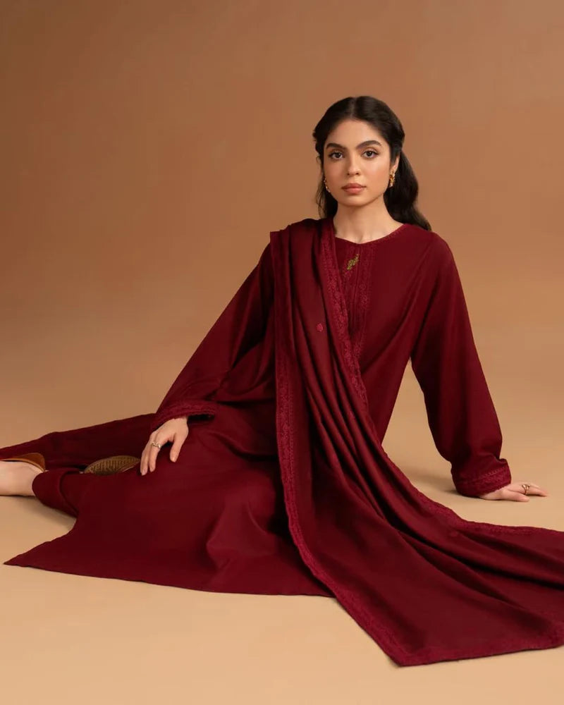 ELEGANT MAROON 3PC