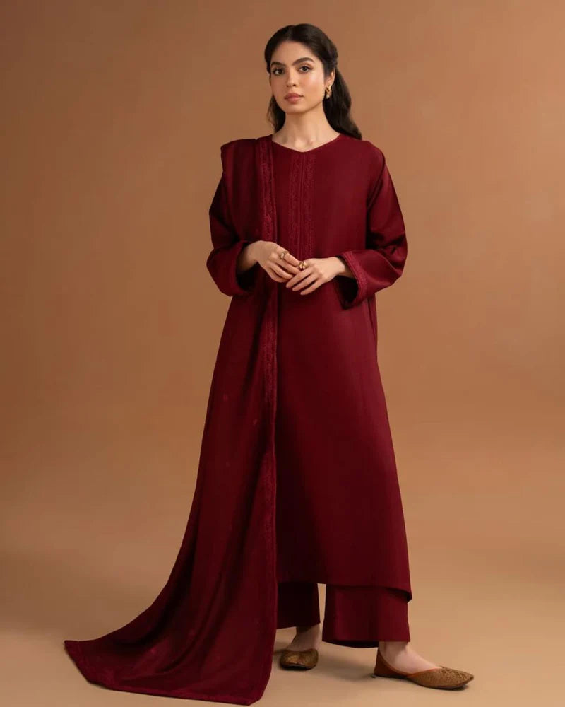ELEGANT MAROON 3PC